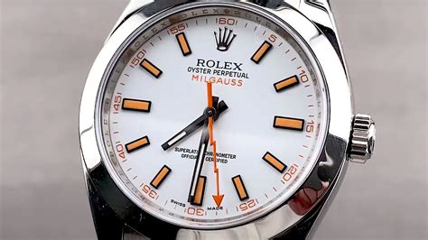 rolex milgauss resistance|rolex milgauss white dial review.